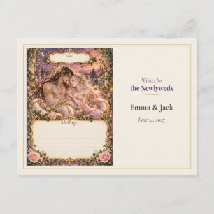 Naga Wedding Guest Book Wishes Postcard