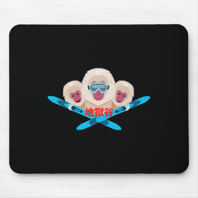 Nagano Skier  Mouse Pad (Front)