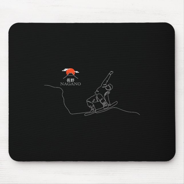Nagano Snowboard  Mouse Pad (Front)