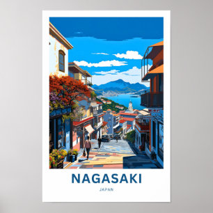 Nagasaki Japan Travel Poster
