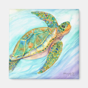 Nage Souriant Aimant Tortue de mer