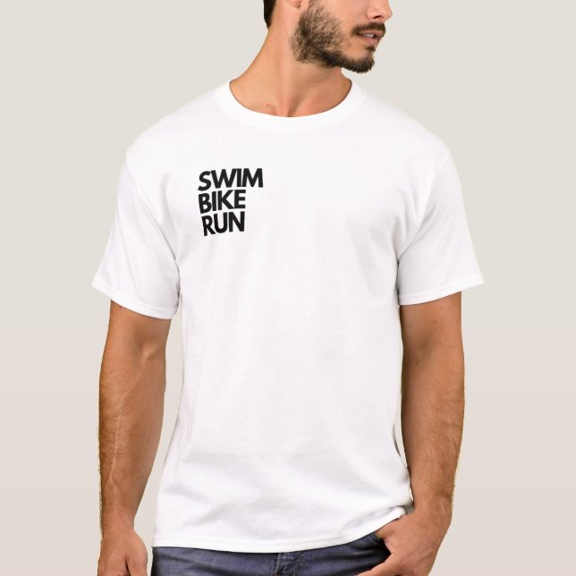 NAGE / VÉLO / COURSE T-shirt TRIATHLON Style de vi (Devant)