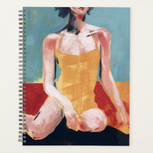 Nage vintage - maillot de bain jaune