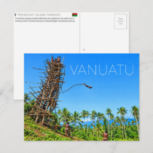 Naghol at Pentecost Island, Vanuatu Travel Postcard