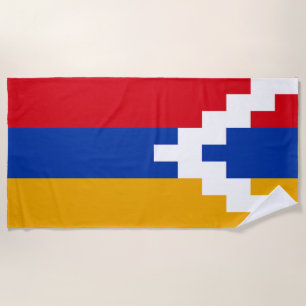 Nagorno Karabakh Flag Beach Towel