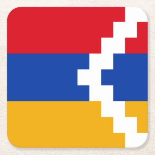 Nagorno Karabakh Flag Square Paper Coaster