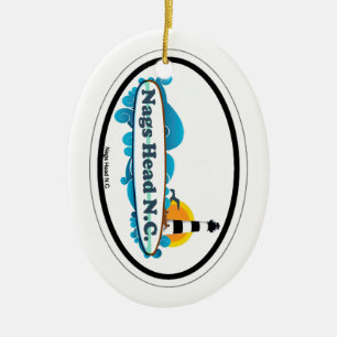 Nags Head. Ceramic Ornament
