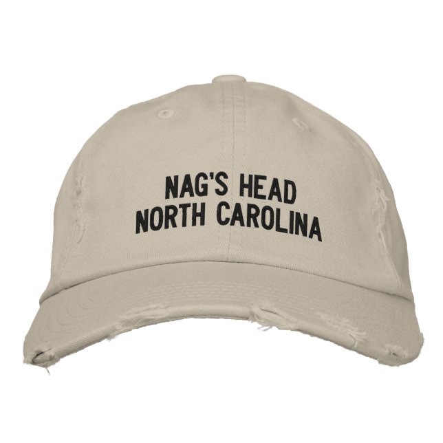 Nag's Head, North Carolina Embroidered Hat (Front)
