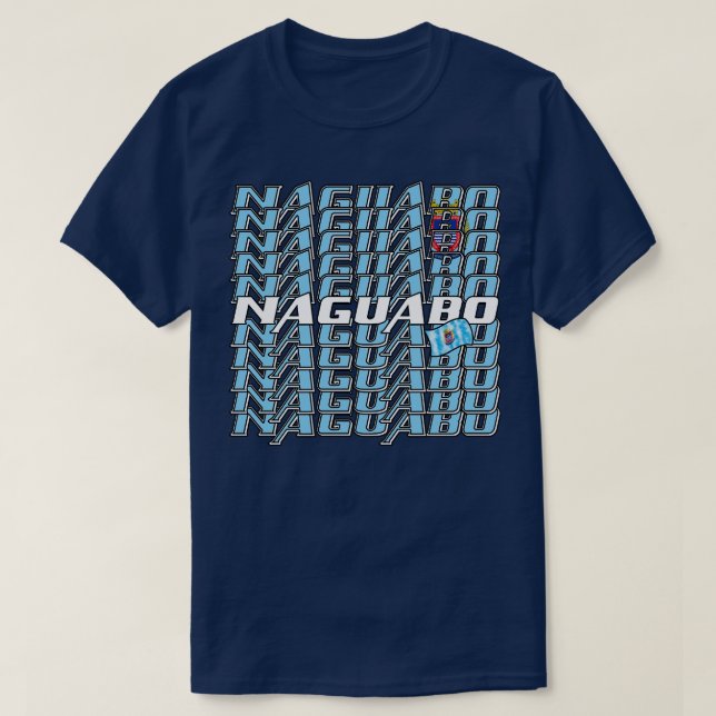 Naguabo Cascade text 3 T-Shirt (Design Front)