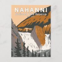Nahanni National Park Reserve Travel Art Vintage