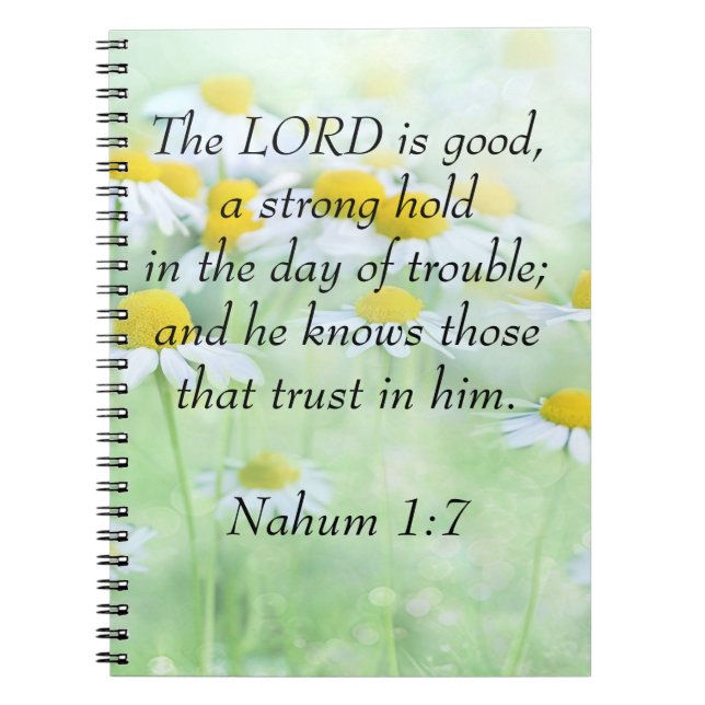 Nahum 1:7 notebook (Front)