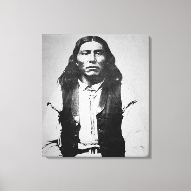 Naiche (d.1874) Chief of the Chiricahua Apaches of Canvas Print (Front)