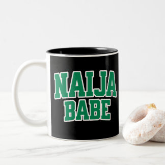 Naija Babe — Nigerian Pride  Two-Tone Coffee Mug