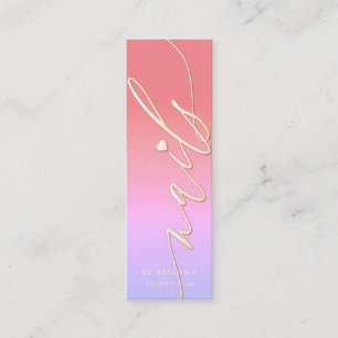 Nail Art Beauty Salon Manicure Specialist Mini Business Card