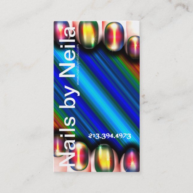 Nail Artist Business Card (Front)