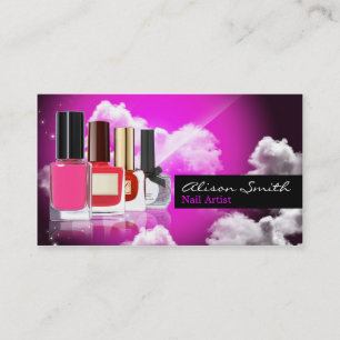 Nail artist business card