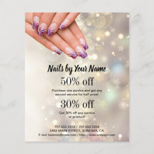 nail artist business personalized flyer