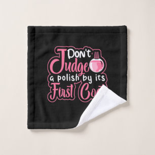 Nail Artist First Coat Wash Cloth
