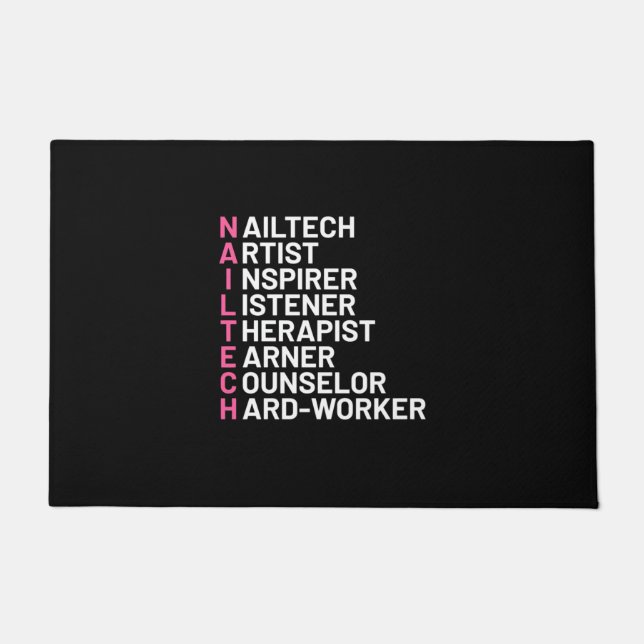 Nail Artist Inspirer Doormat (Front)
