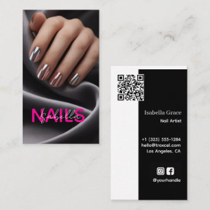 Nail Artist Photo Business Card
