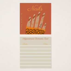 Nail Artist Script Hand Drawn Appointment