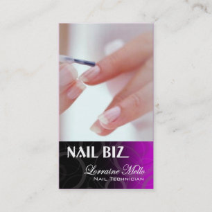 Nail Biz - Manicure Pedicure Spa Nail Technician Business Card