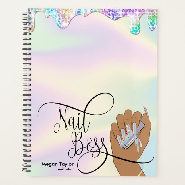 Nail Boss, nail Technician, long nails, manicure Planner (Front)