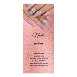 Nail business personalized rack card