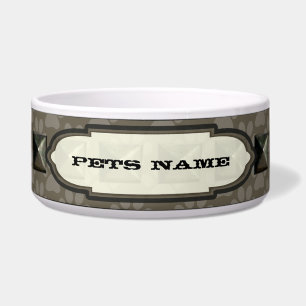 Nail head Driftwood Paw Print Personalized Dog