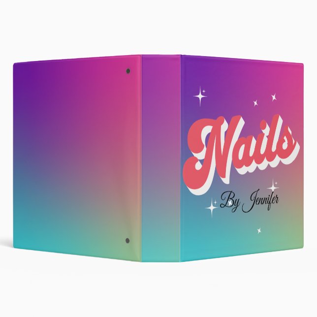 Nail Logo, Multicolor Nail Technician Nails Salon  Binder (Background)