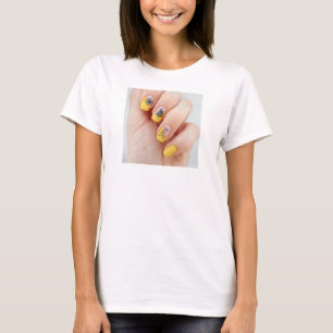 Nail Painting Image Tee Shirt