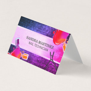 Nail Polish Bottle Pour   Nail Clippers Business Card