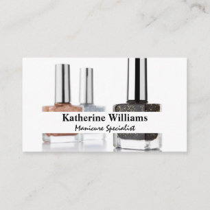 Nail Polish Bottles Business Card