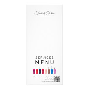 Nail Polish Colour Set Nail Salon Services Menu