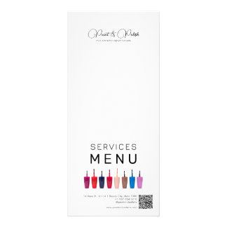 Nail Polish Colour Set Nail Salon Services Menu