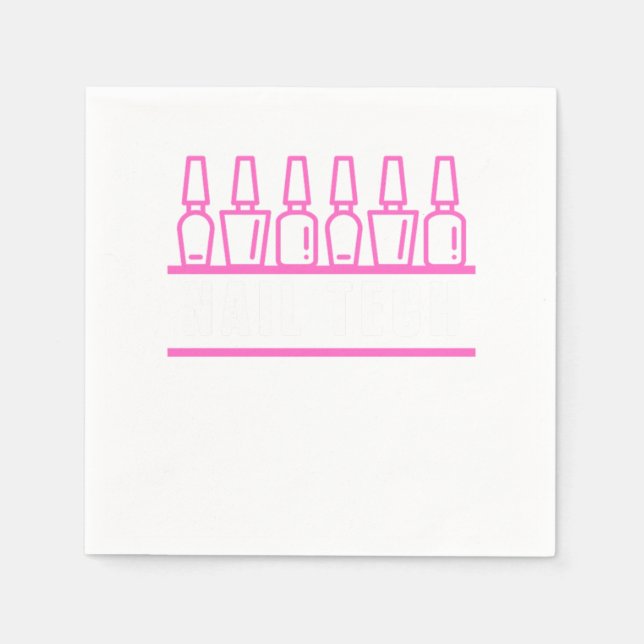Nail Polish Fingernails Nail Technician Manicurist Napkin (Front)