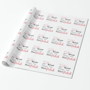 Nail polish lover wrapping paper