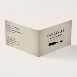Nail Polish Manicurist Business Card