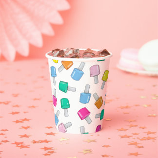 Nail Polish Spa Party Manicure Beauty Birthday Paper Cups