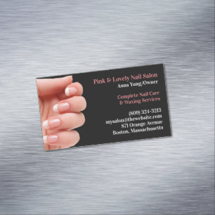 Nail Salon Artist Magnetic Business Card