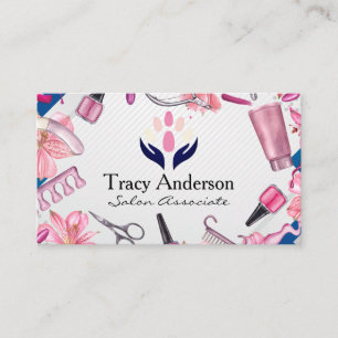 Nail Salon Beauty Manicured Hands Business Card