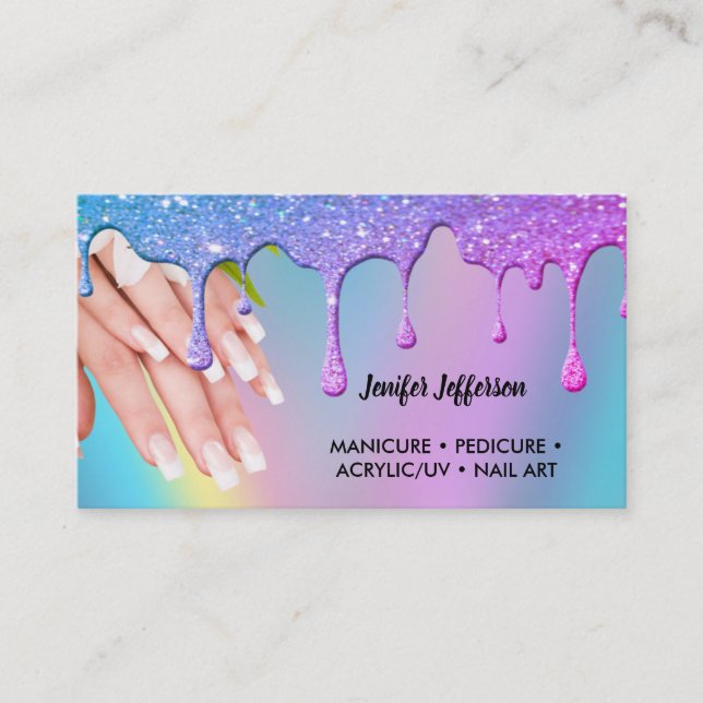 Nail Salon Business Card (Front)