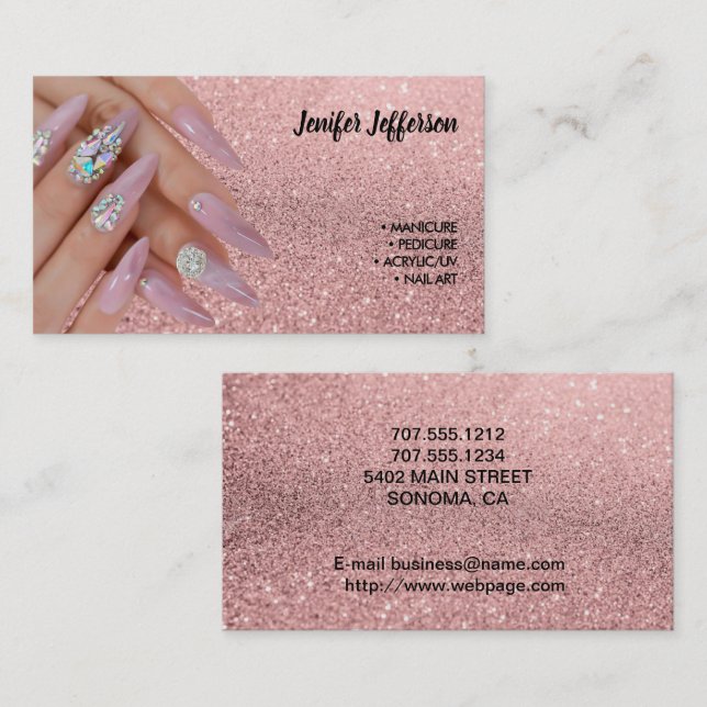 Nail Salon  Business Card (Front/Back)
