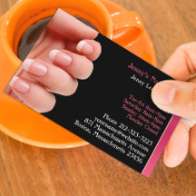 Nail Salon Business Card with Appointment