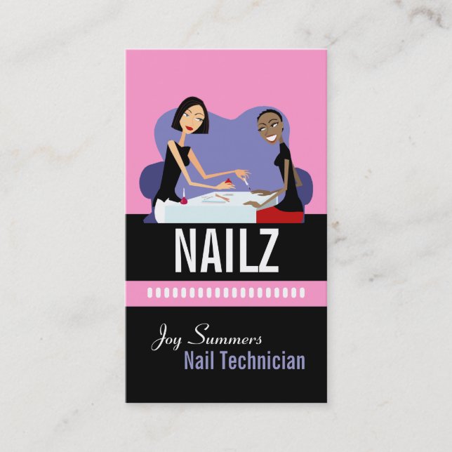 Nail Salon Business Cards (Front)
