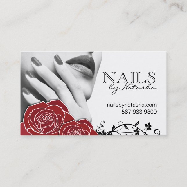 Nail Salon Business Cards (Front)
