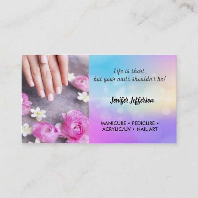 Nail Salon Carte de visite (Devant)