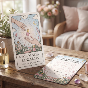 Nail Salon Celestial Loyalty Stamp Card
