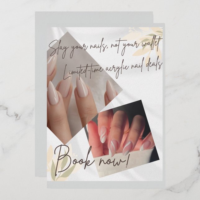 Nail salon discount templet  (Front/Back)