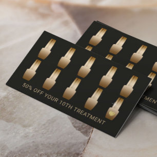Nail Salon Makeup Artist Manicurist Modern Loyalty Card